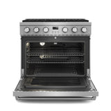 ARG36 - 36 Inch Contemporary Professional Gas Range in Stainless Steel