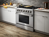 HRD3606ULP - 36 Inch Professional Dual Fuel LP Range in Stainless Steel