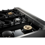 HRD3606ULP - 36 Inch Professional Dual Fuel LP Range in Stainless Steel