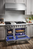 HRD4803U - 48 Inch Professional Dual Fuel Gas Range in Stainless Steel