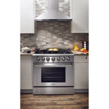 HRG3618U - 36 Inch Professional Gas Range in Stainless Steel