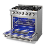 HRG3618U - 36 Inch Professional Gas Range in Stainless Steel