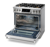 TRG3601 - 36 Inch Tilt Panel Professional Gas Range